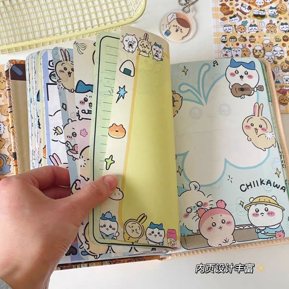 Art Book Illustration - Nowy zeszyt Chiikawa, pogrubiony, uroczy, kolorowe