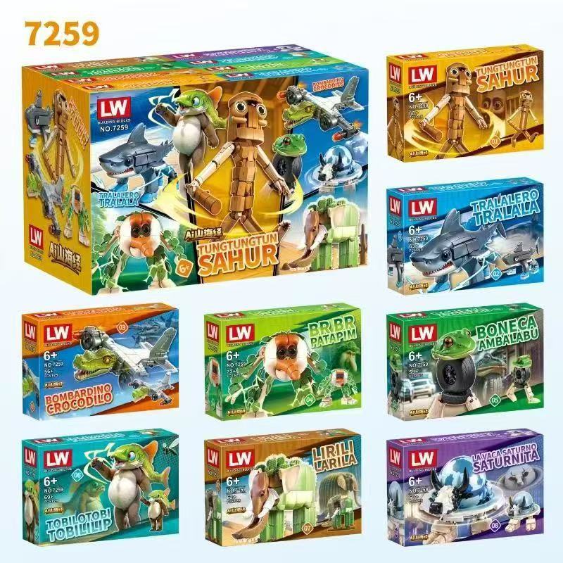 Anime Merchandise Box - Anime Włoski Brainrot Tralalero Tralala Figurka