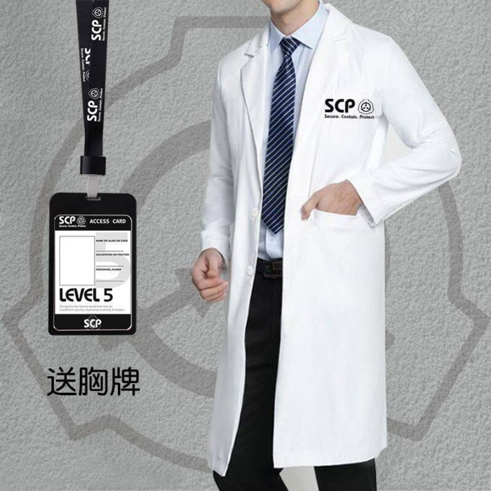 Merch SCP Biały fartuch labora – Anime Merchandise Jacket recenzja i cena