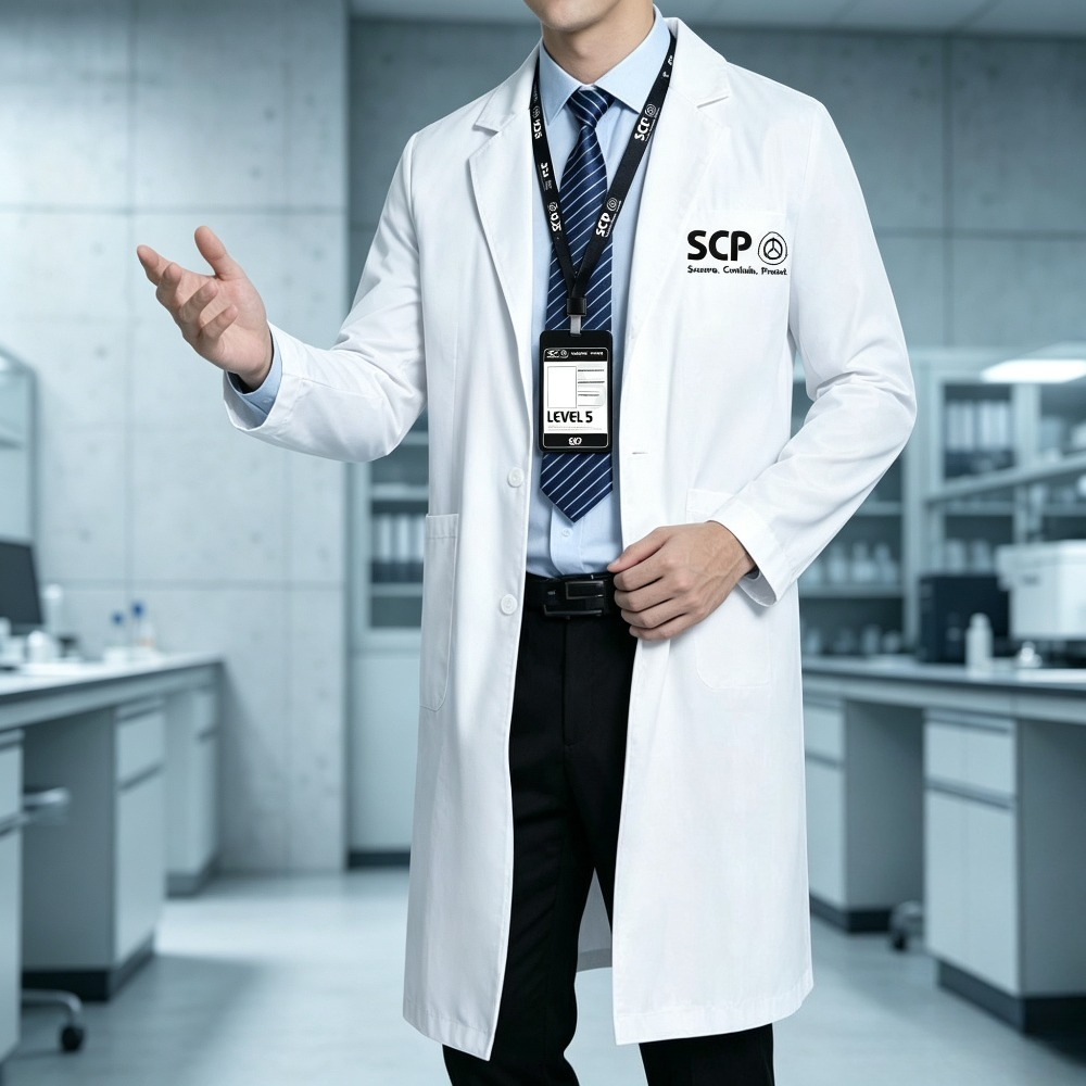 Merch SCP Biały fartuch labora – Anime Merchandise Jacket recenzja i cena