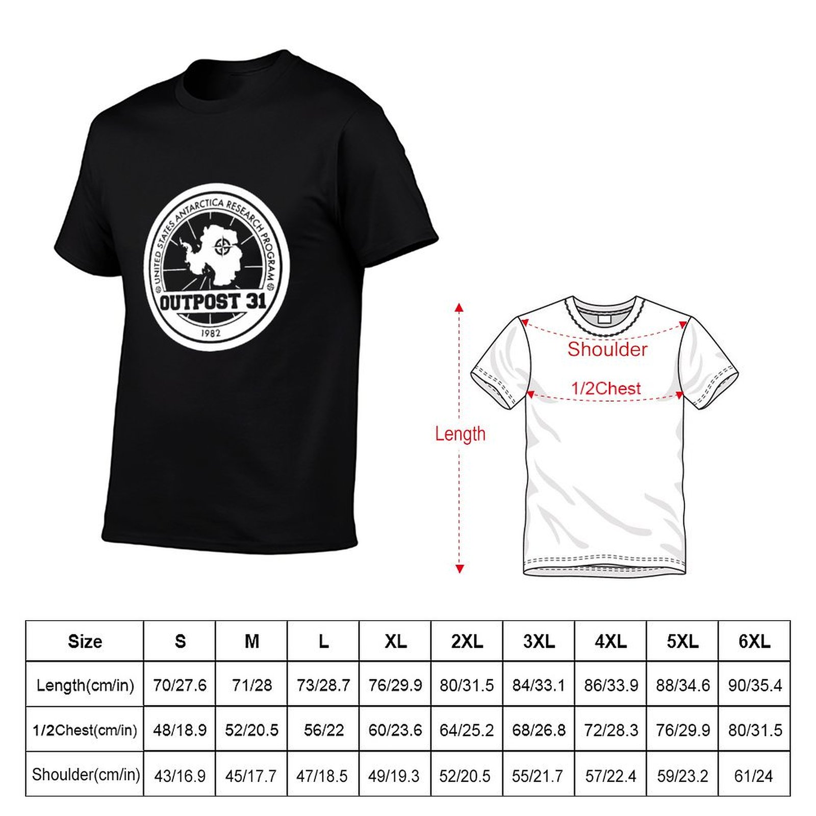 Koszulka męska z logo Outpost  – Anime Merchandise Logo recenzja i cena