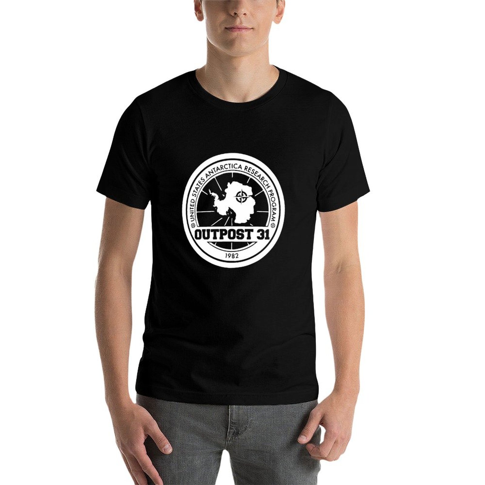 Koszulka męska z logo Outpost  – Anime Merchandise Logo recenzja i cena